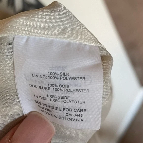 JCrew Silk lined Patterned Dress, Size 12 - Picture 5 of 5